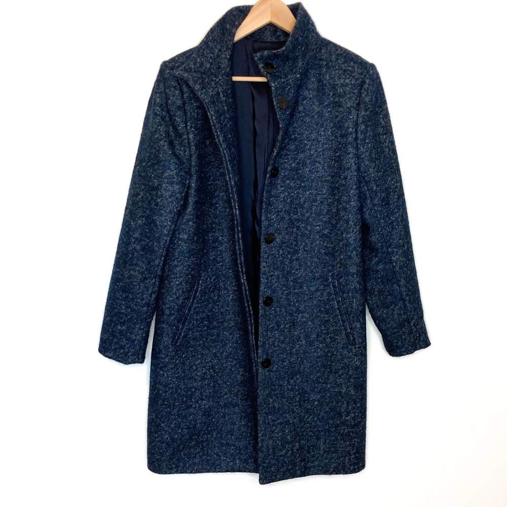 Theory Blue Wool Blend Coat - Picture 8 of 16